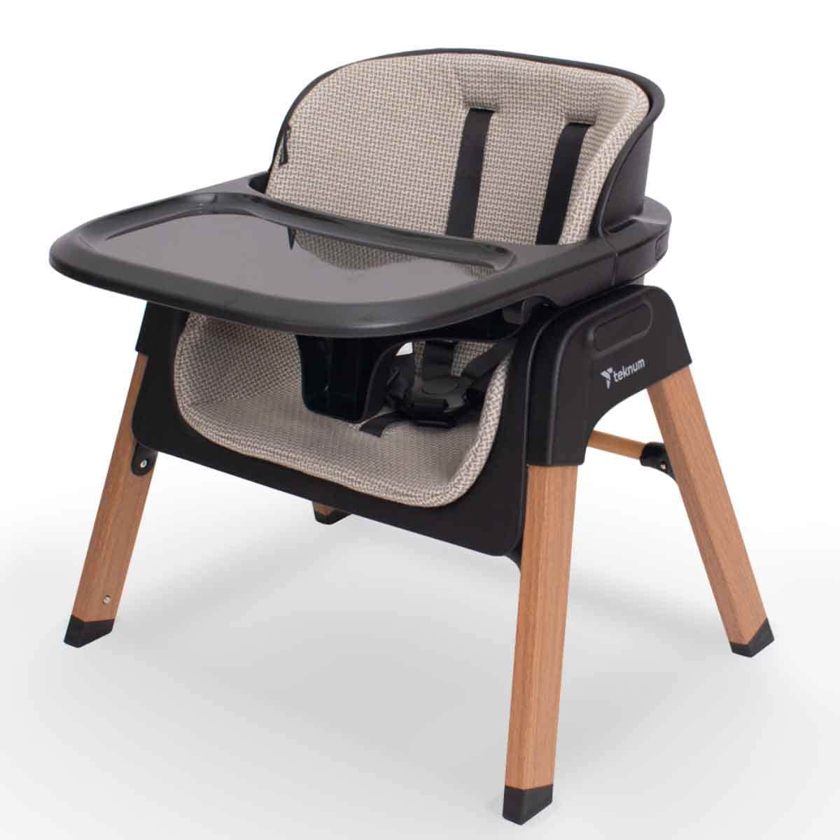 Teknum Black Luxuro High Chair Toddler, 0-2 Years