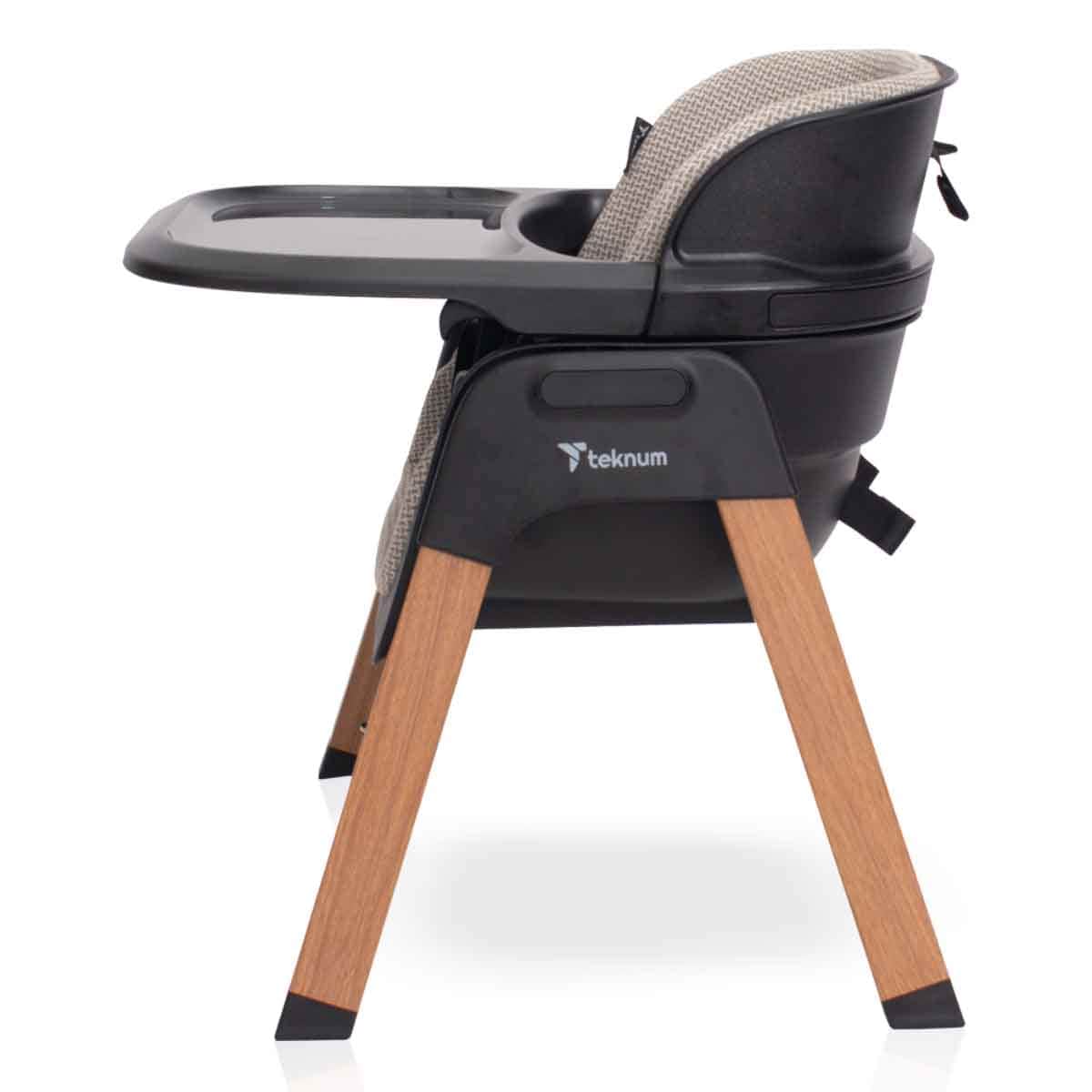 Teknum Black Luxuro High Chair Toddler, 0-2 Years