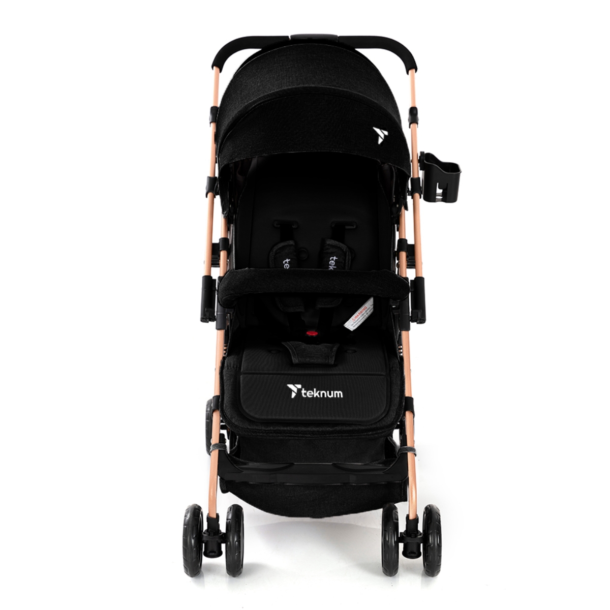 Teknum Black Reversible Trip Stroller Toddler, 0-2 Years