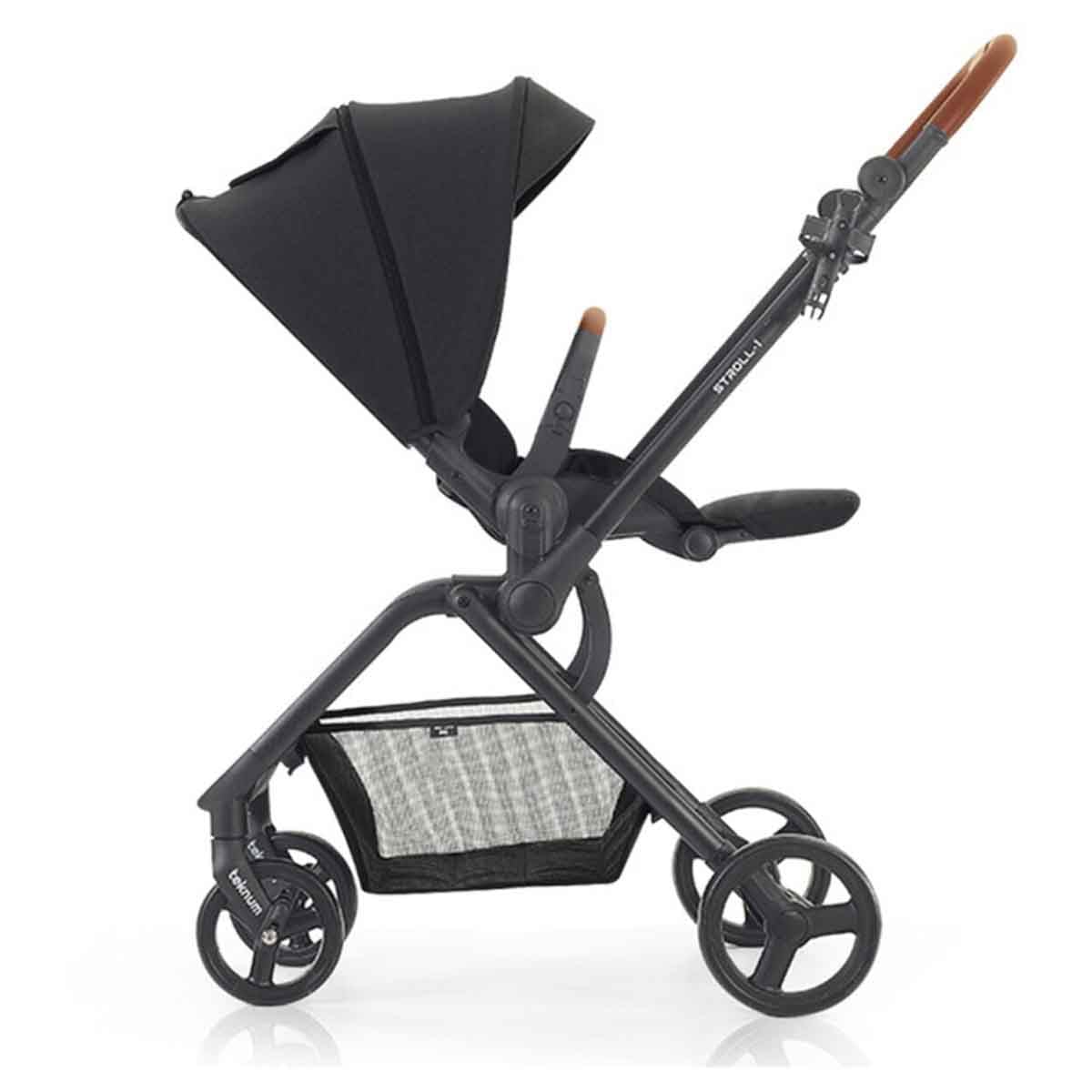 Teknum Black Stroll-1 Reversible Travel Stroller Toddler, 0-2 Years