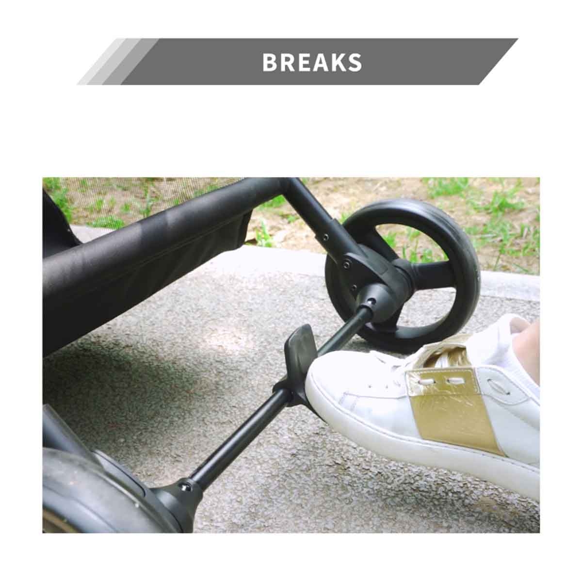 Teknum Black Stroll-1 Reversible Travel Stroller Toddler, 0-2 Years