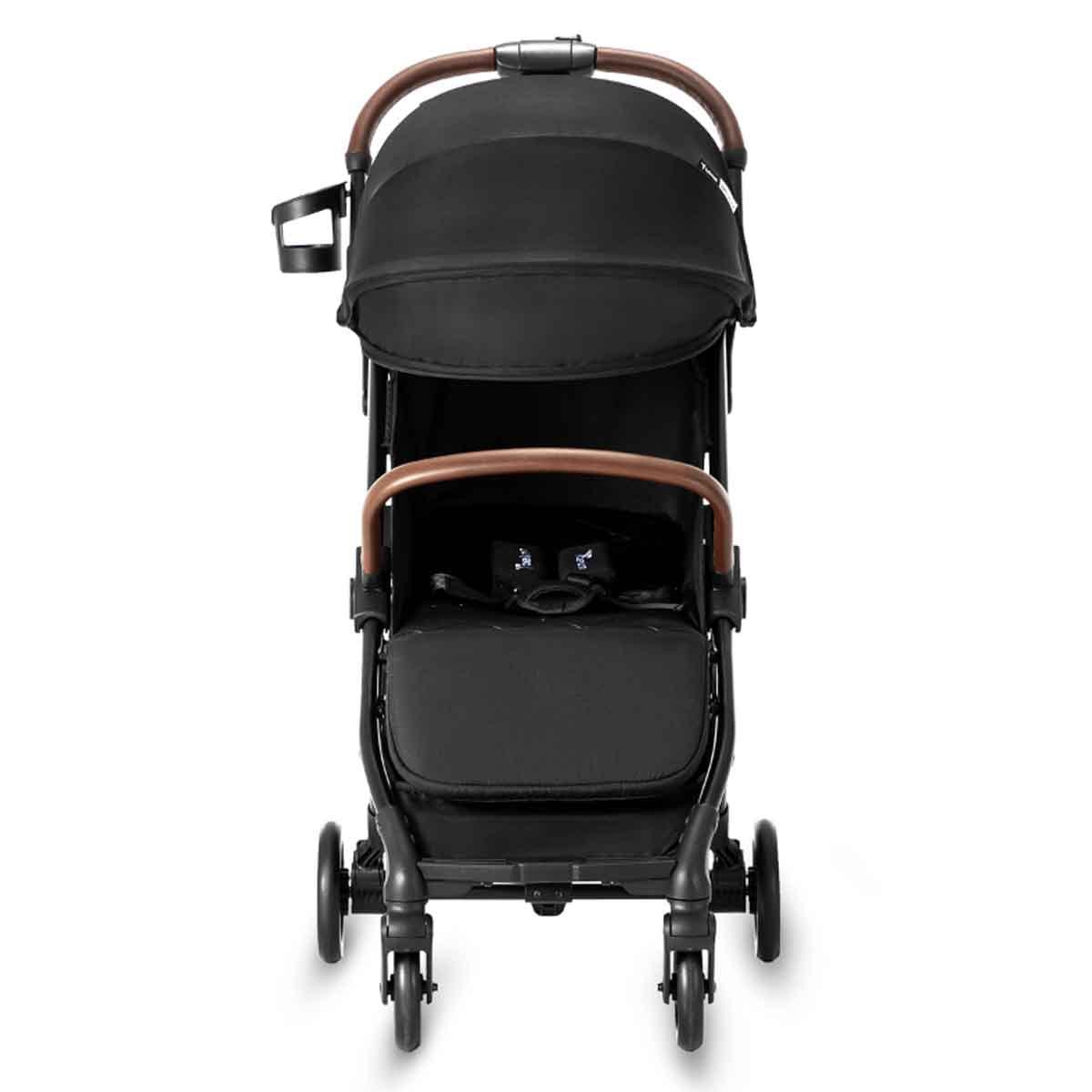 عربة أطفال تيكنوم بلاك ترافل إكسبلورر 2 قابلة للطي تلقائيًا مع حقيبة يدوية لحفاضات الأطفال، للأطفال من عمر 0-2 سنوات