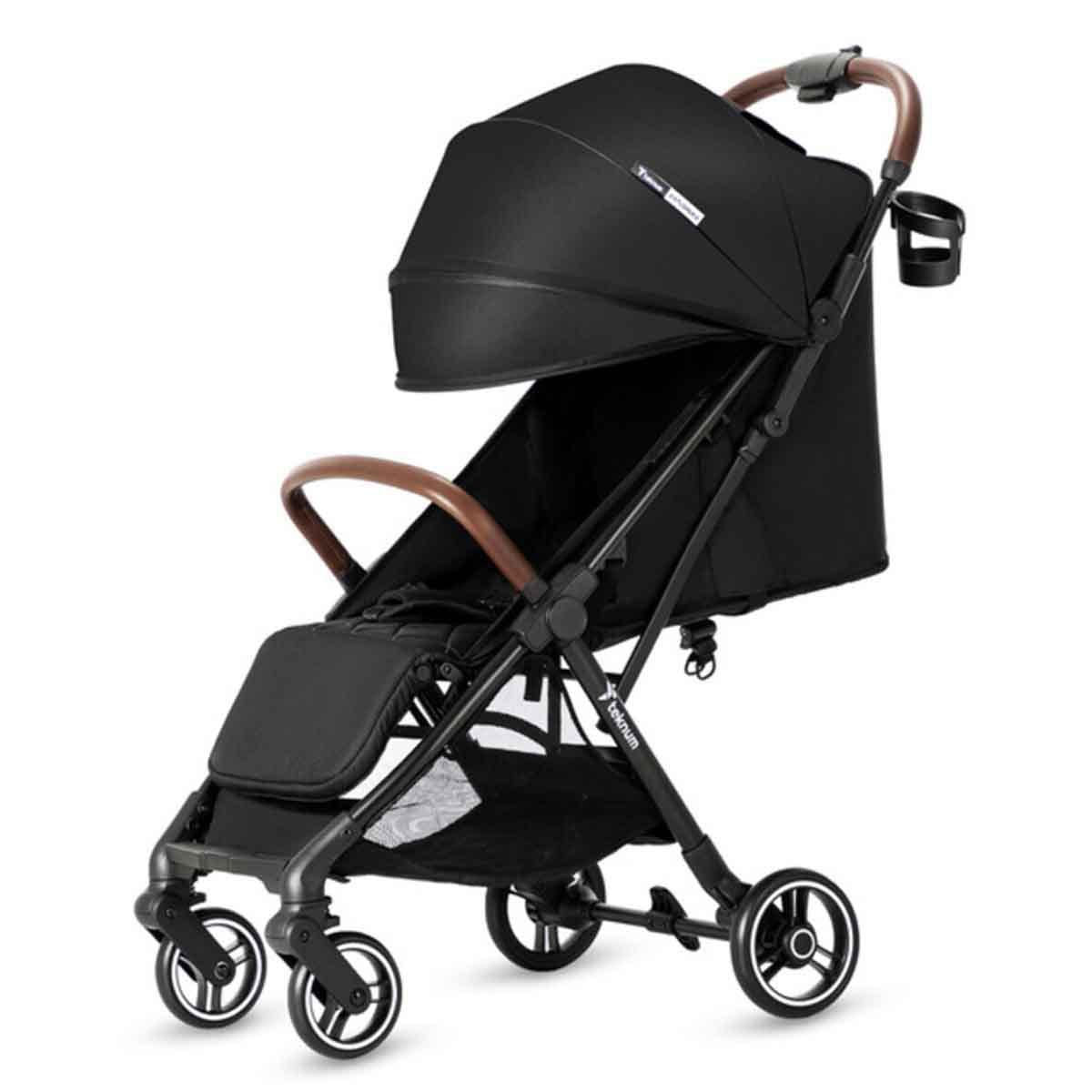 Teknum Black Travel Explorer 2 AutoFold Stroller Toddler, 0-2 Years