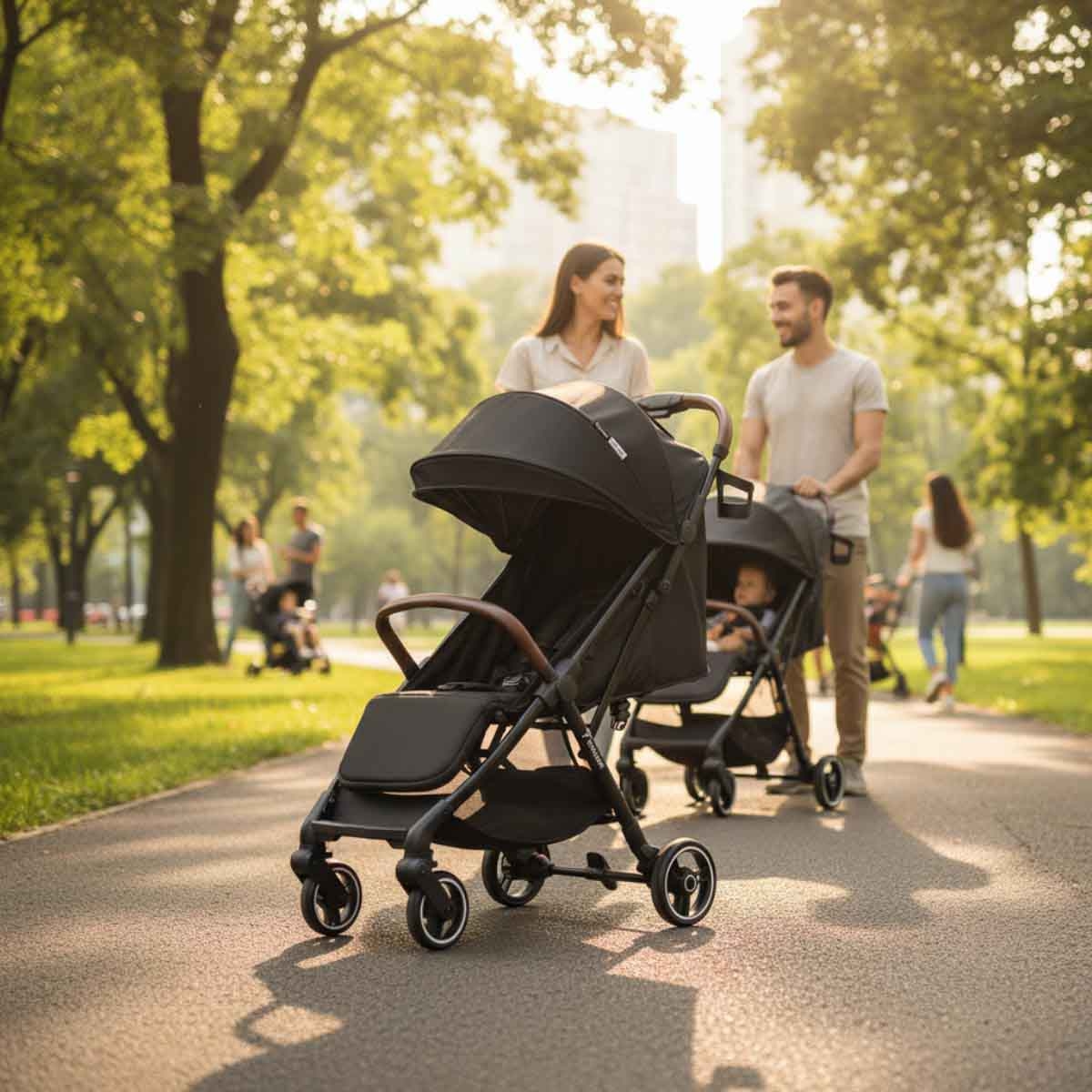 عربة أطفال تيكنوم بلاك ترافل إكسبلورر 2 قابلة للطي التلقائي، للأطفال من عمر 0-2 سنوات