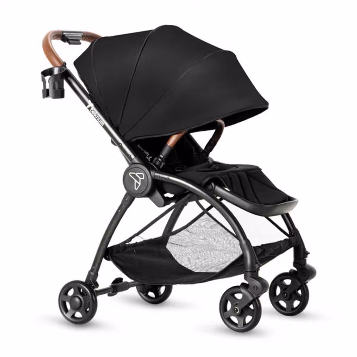 Teknum Black Travel Stroll 2 Stroller Toddler, 0-2 Years