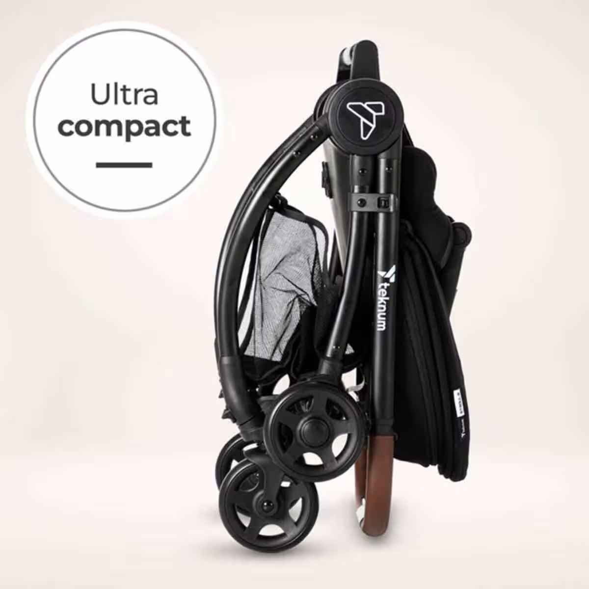Teknum Black Travel Stroll 2 Stroller Toddler, 0-2 Years