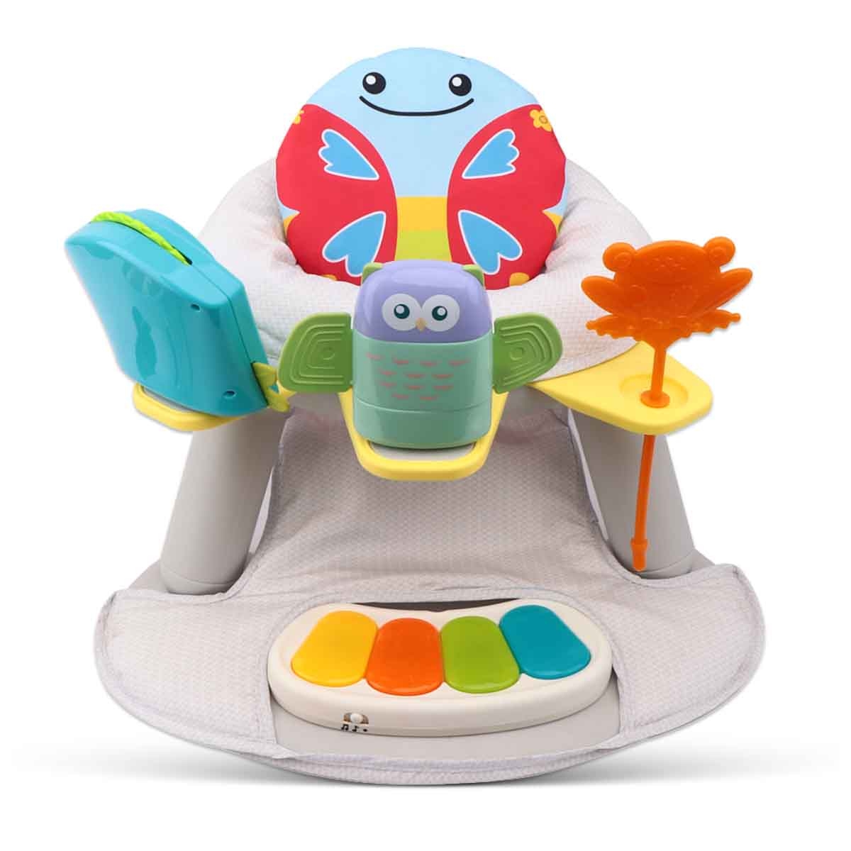 Teknum Butterfly 2-in-1 Dining Chair Toddler Play Seat with Pedal Piano Toddler, 0-2 Years