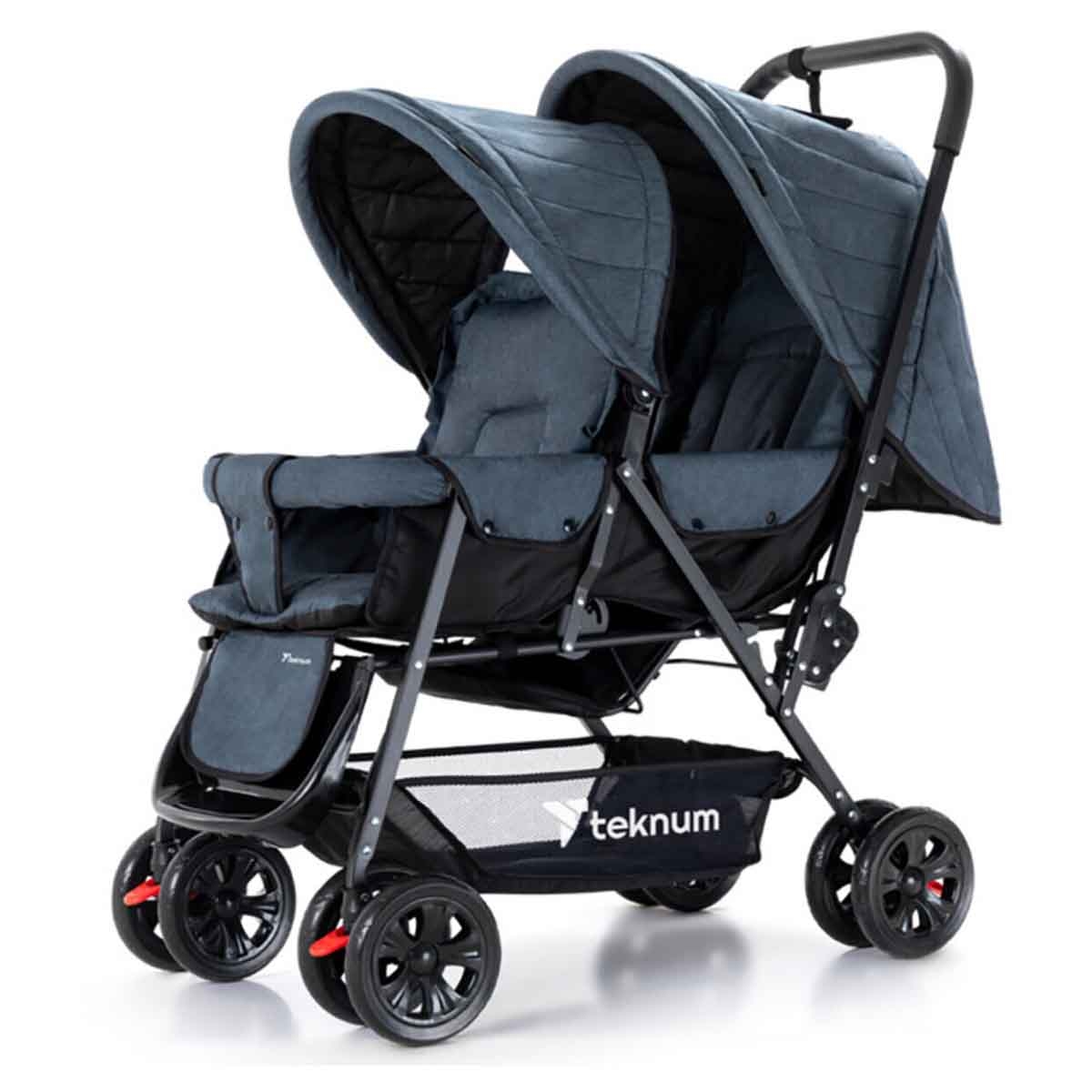 تيكنوم عربة أطفال مزدوجة للأطفال، 0-2 سنة