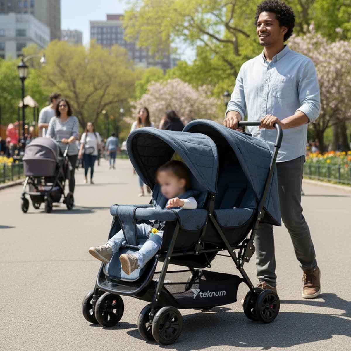 Teknum Double Baby Stroller Toddler, 0-2 Years
