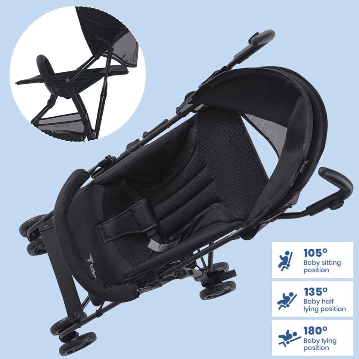 Teknum Black Eco-Lite Stroller