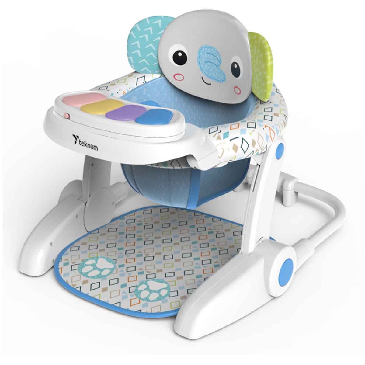 Teknum Elephant Baby Portable Dining Feeding & Recliner Chair Toddler, 0-2 Years