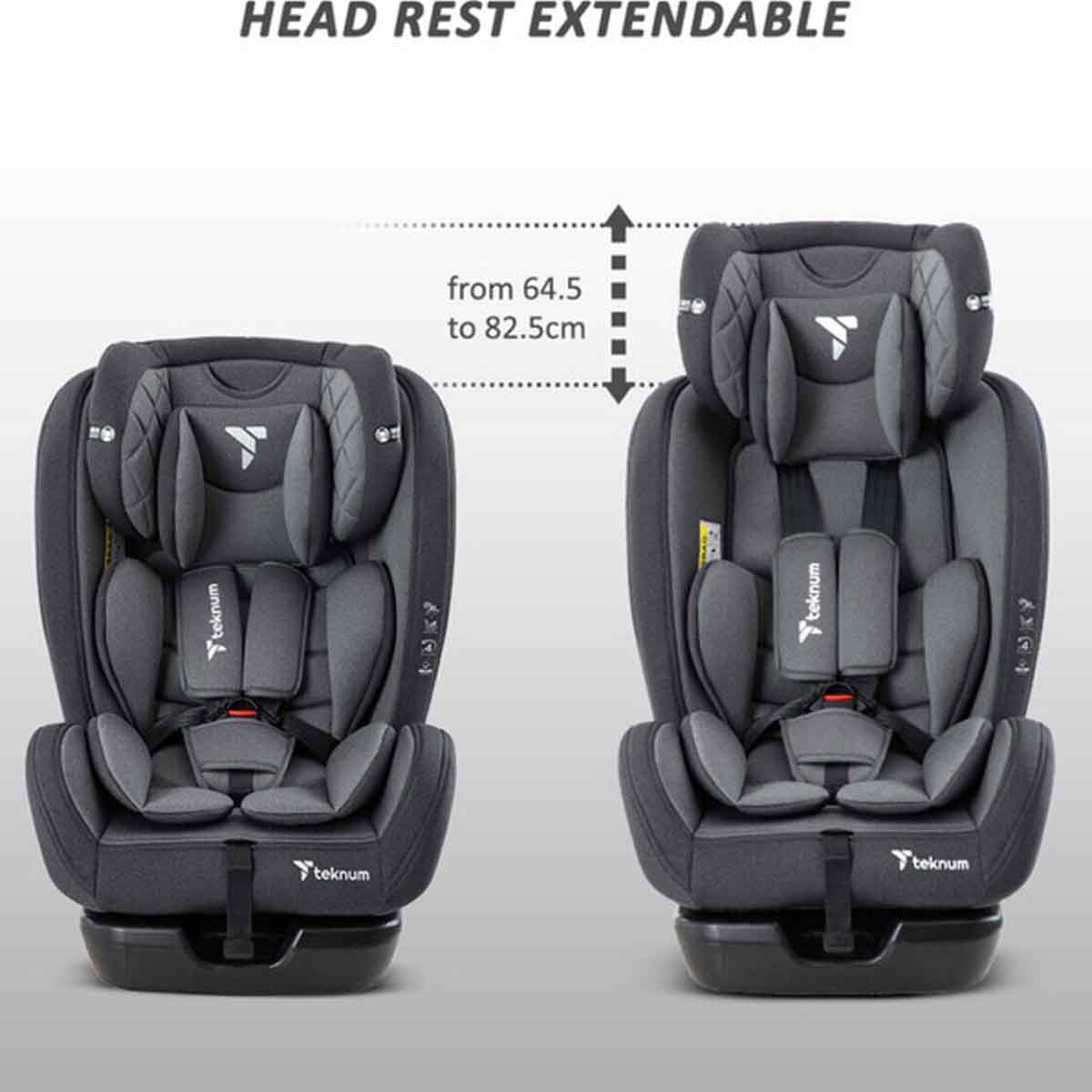 Teknum Grey Evolve 2 Car Seat Toddler, 0-2 Years