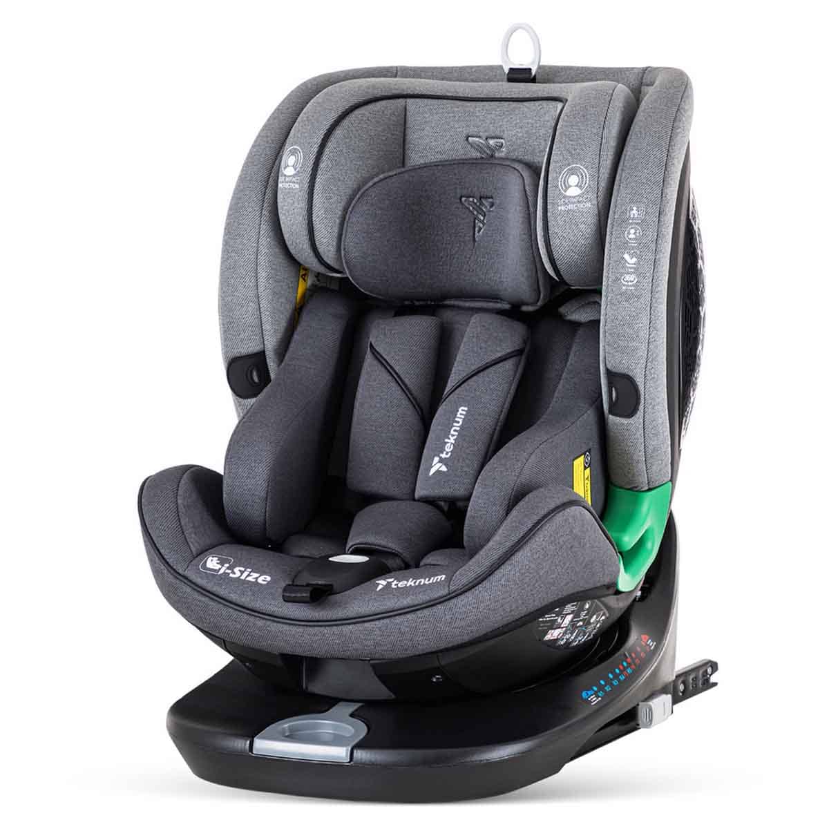 تيكنوم مقعد سيارة إيفولف برايم باللون الرمادي مع نظام Isofix مناسب من عمر 0 إلى 2 سنة