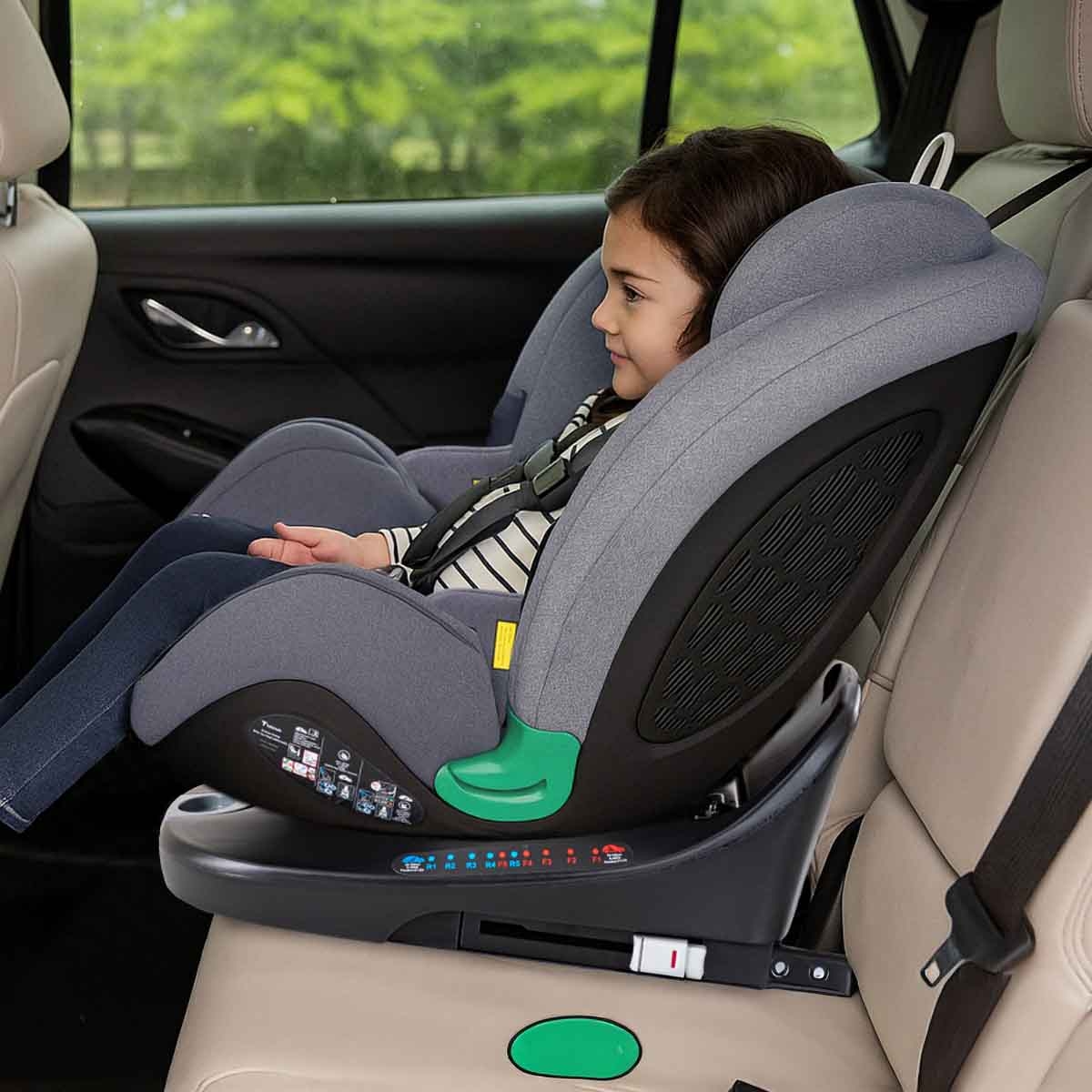 Teknum Grey Evolve Prime Car Seat with Isofix Toddler, 0-2 Years