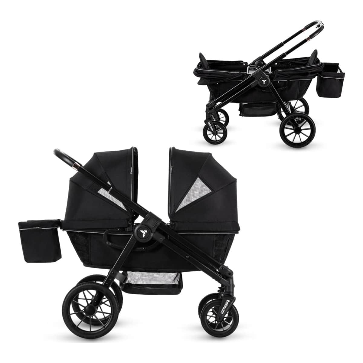 Teknum Graphite Black Reversible Wagon Stroller