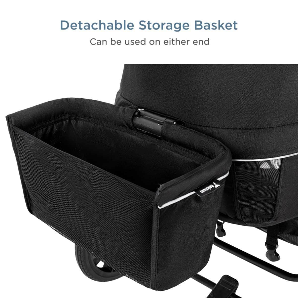 Teknum Graphite Black Reversible Wagon Stroller