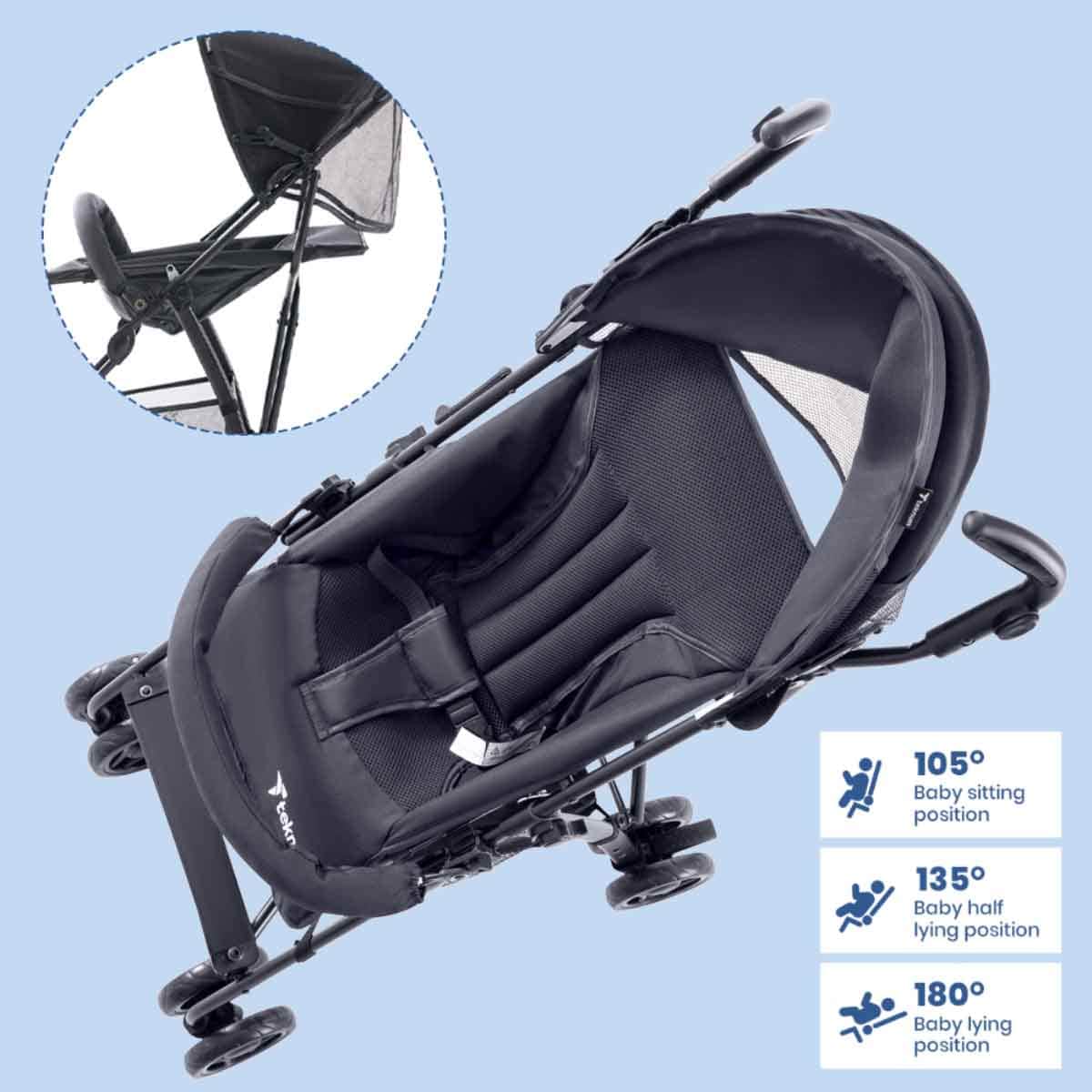 Teknum Graphite Eco Lite Stroller Toddler, 0-2 Years