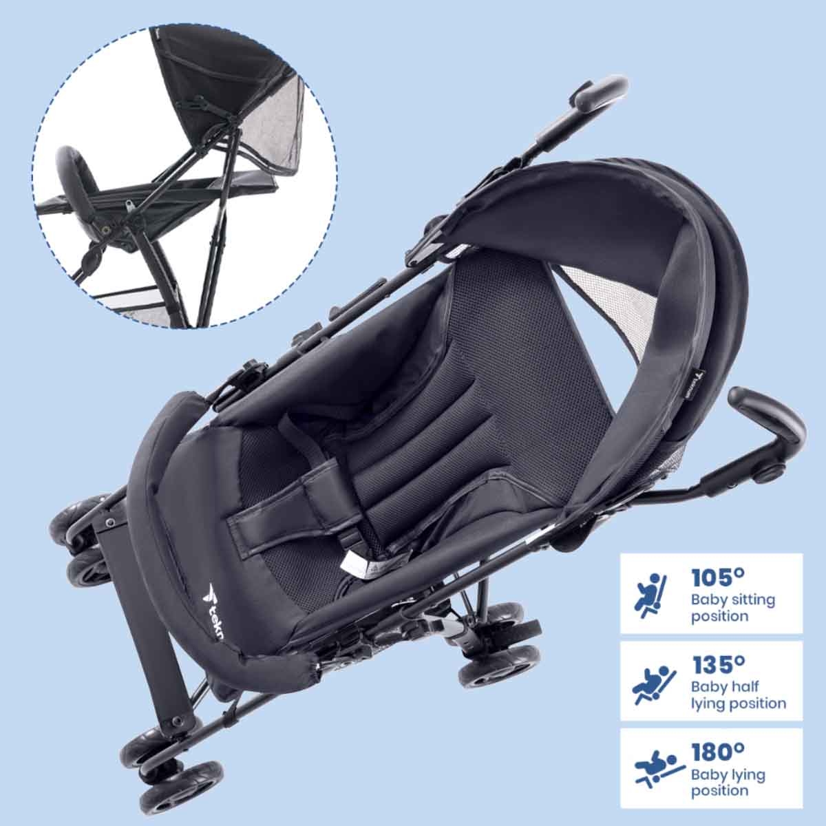 Teknum Graphite Eco Lite Stroller Toddler, 0-2 Years