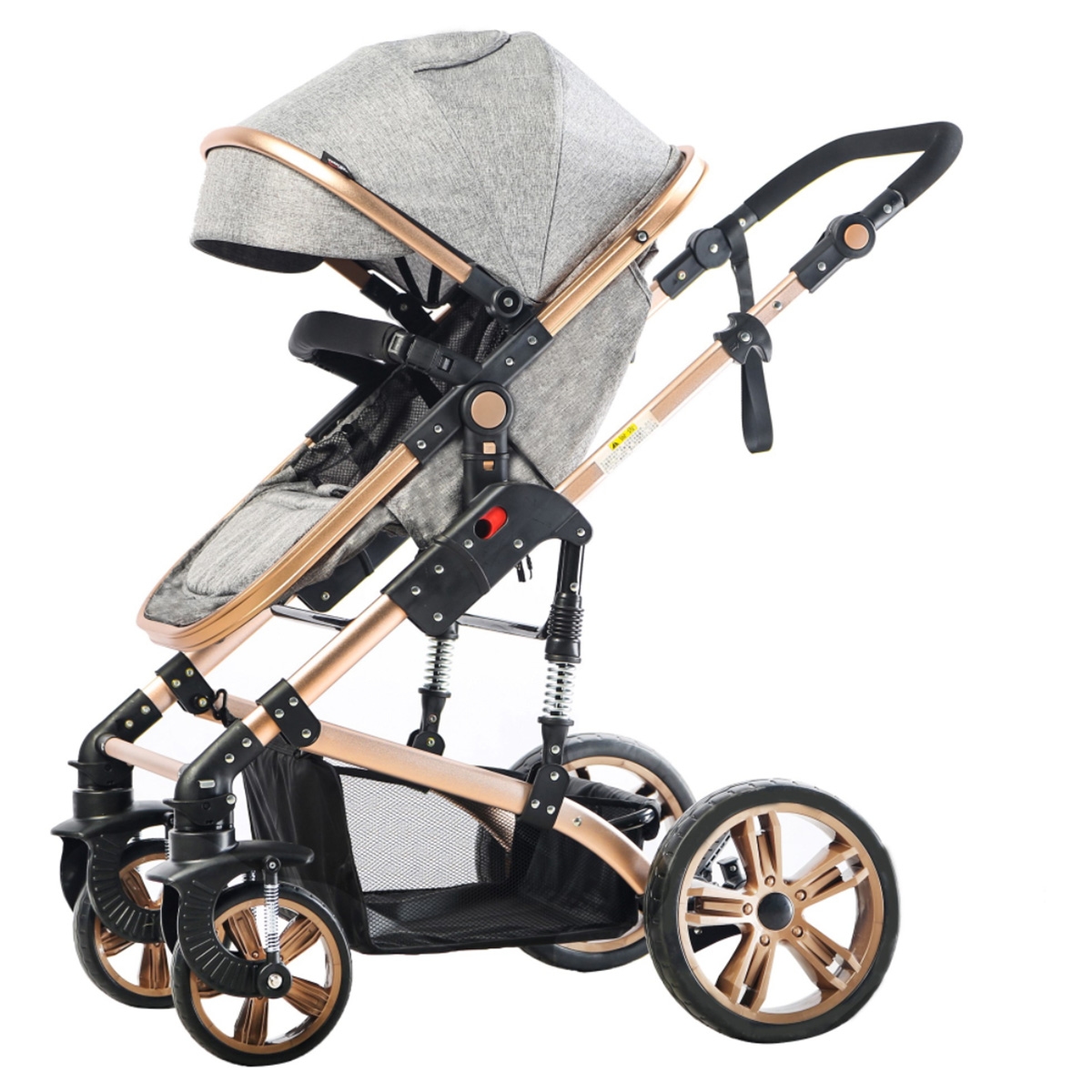 Teknum Grey 3 in 1 Pram Stroller Toddler, 0-2 Years