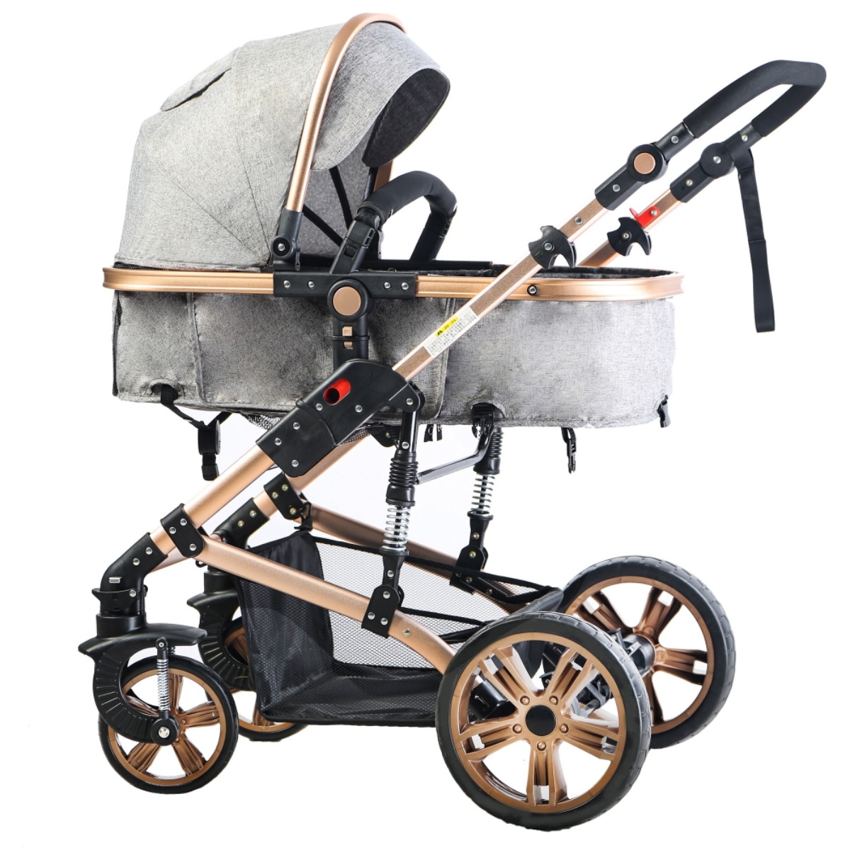 Teknum Grey 3 in 1 Pram Stroller Toddler, 0-2 Years