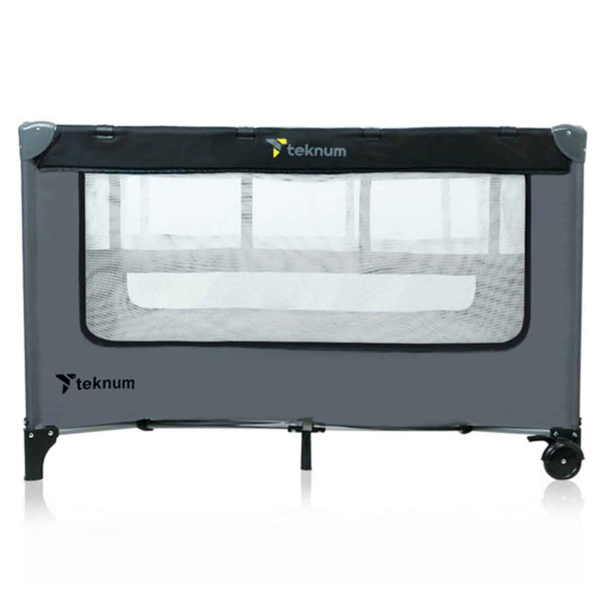 Teknum Grey Astronaut Playard & Cot Toddler, 0-2 Years