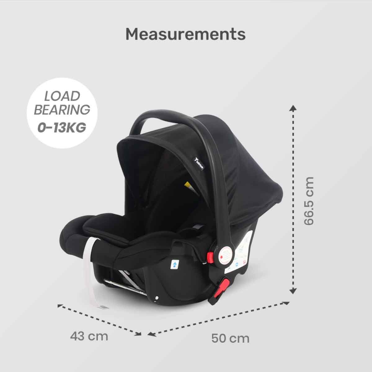 Teknum Grey Cabin Plus Travel Stroller Toddler, 0-2 Years