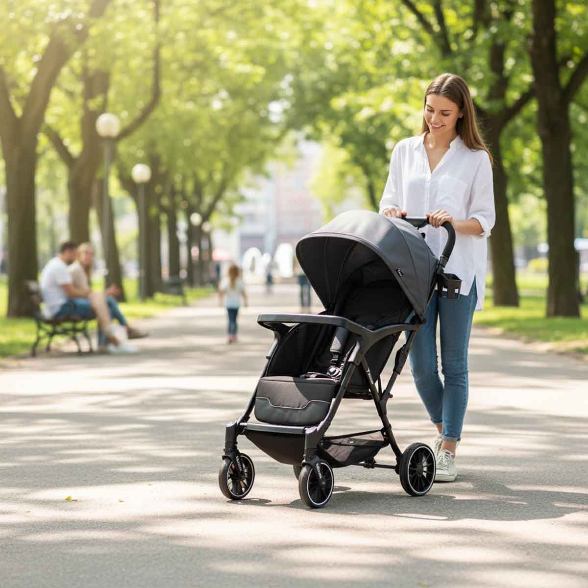 Teknum Grey Flylite Stroller Toddler, 0-2 Years