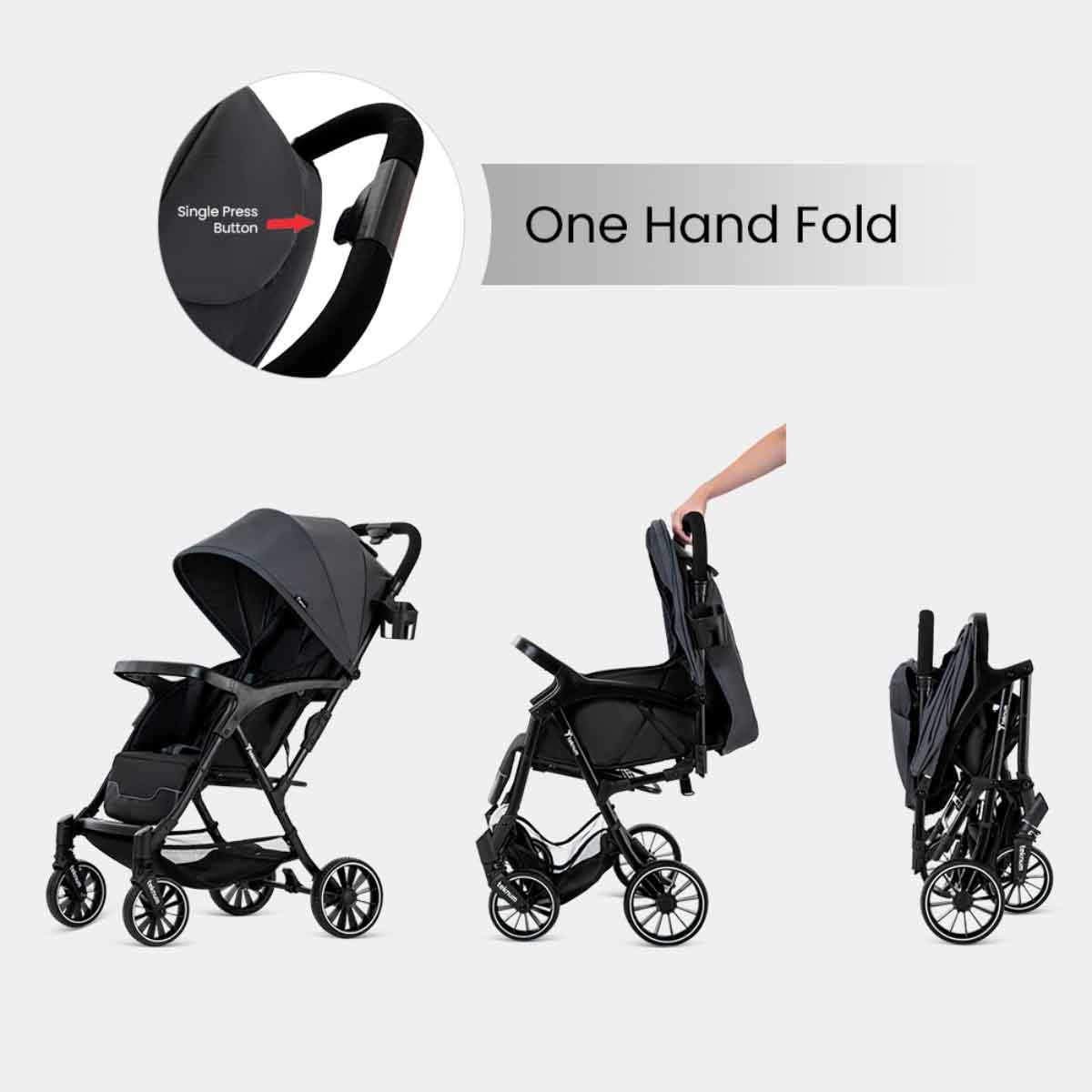 Teknum Grey Flylite Stroller Toddler, 0-2 Years