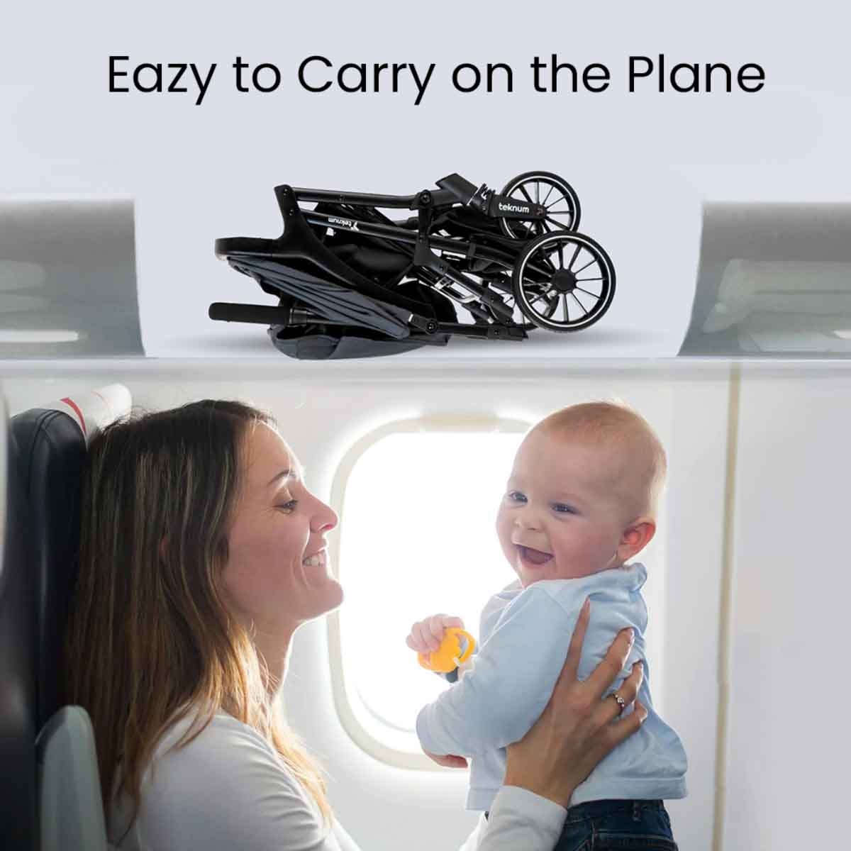 Teknum Grey Flylite Stroller Toddler, 0-2 Years