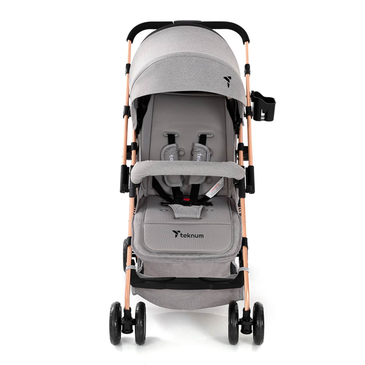 Teknum Grey Reversible Trip Stroller Toddler, 0-2 Years