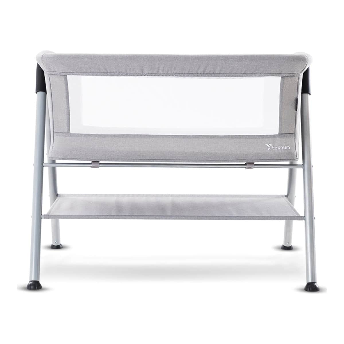 Teknum Grey Sleepzen 2 Bedside Crib Bassinet