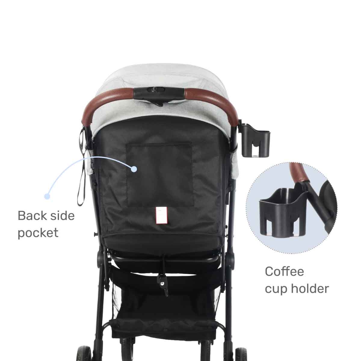 Teknum Grey Travel Cabin Plus Stroller Toddler, 0-2 Years
