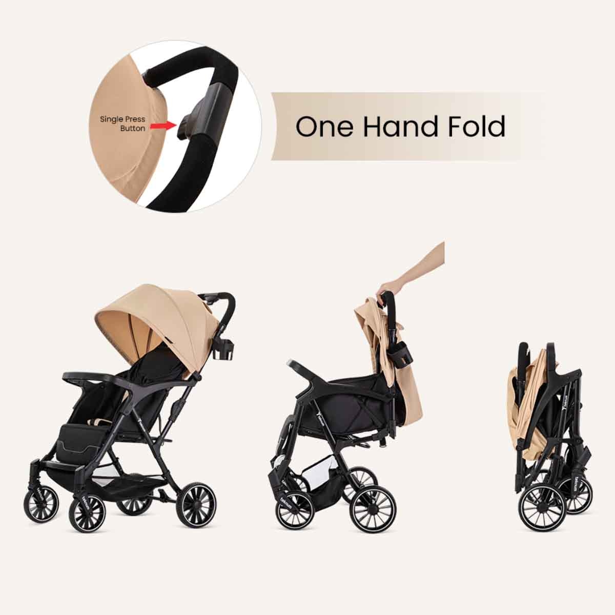 تيكنوم عربة فلاي لايت عاجية للأطفال، 0-2 سنة