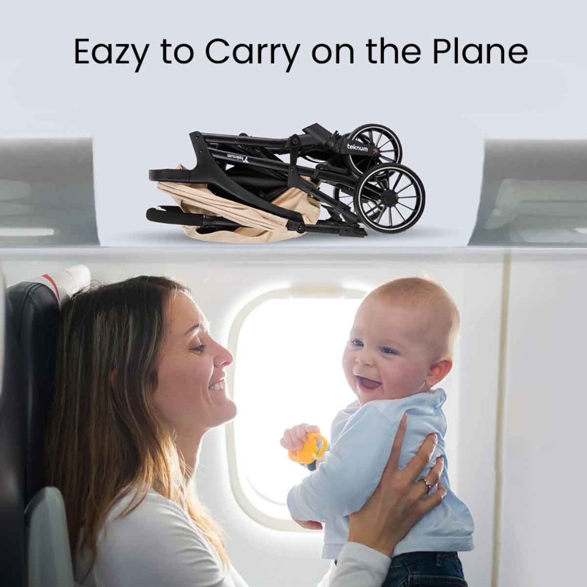 تيكنوم عربة فلاي لايت عاجية للأطفال، 0-2 سنة