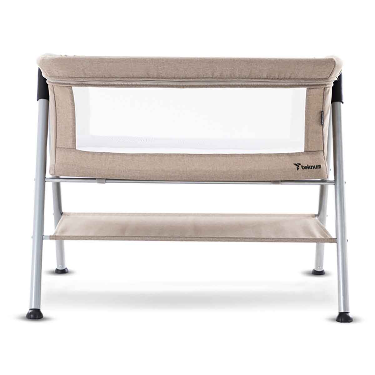 Teknum Ivory Sleepzen-2 Bedside Crib Bassinet Toddler, 0-2 Years