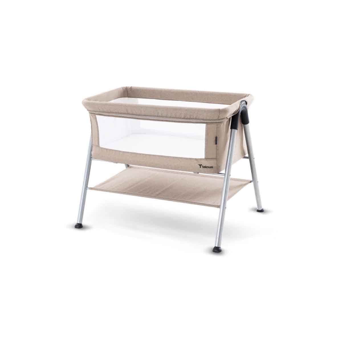 Teknum Ivory Sleepzen-2 Bedside Crib Bassinet Toddler, 0-2 Years