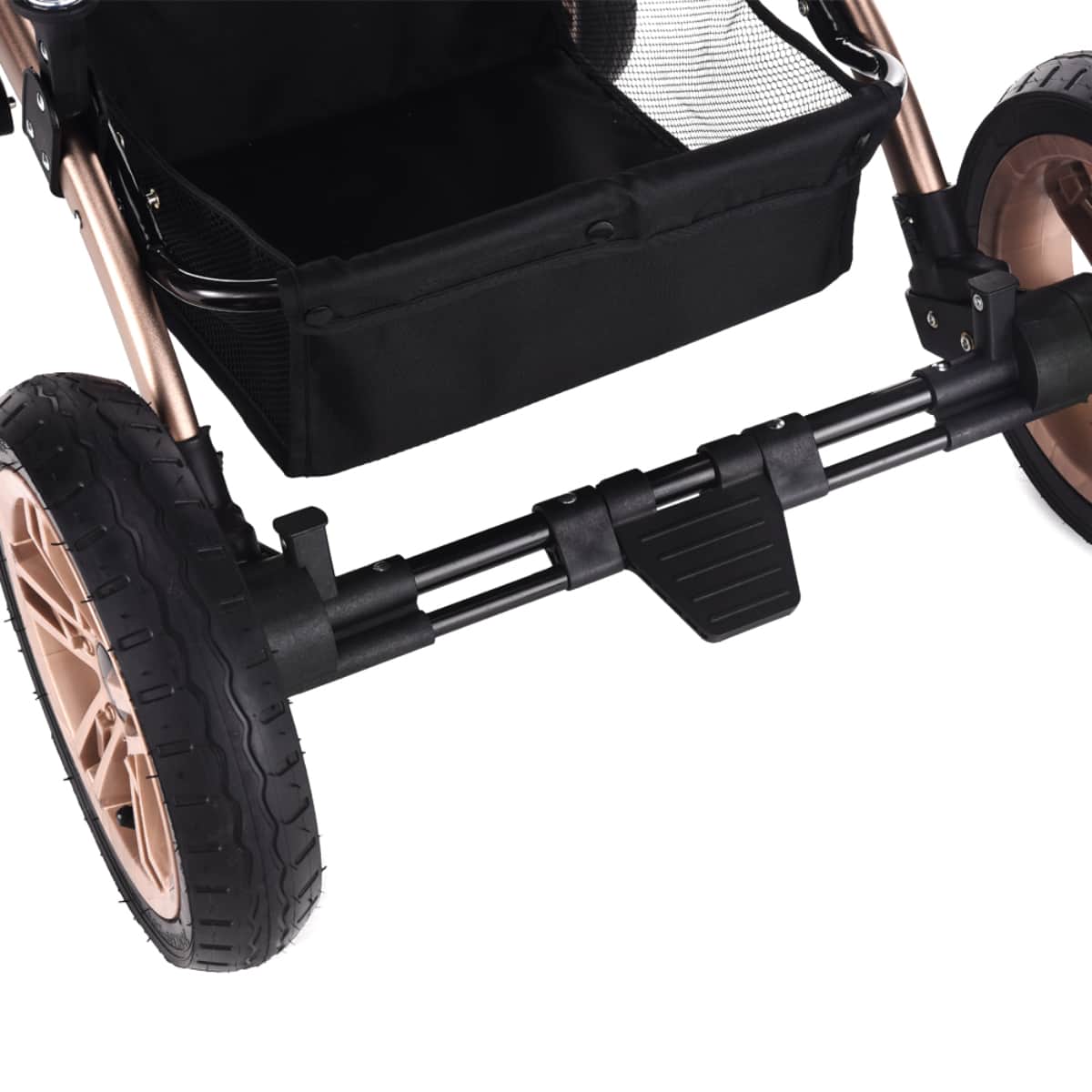 Teknum Khaki 3-In-1 Pram Stroller Toddler, 0-2 Years