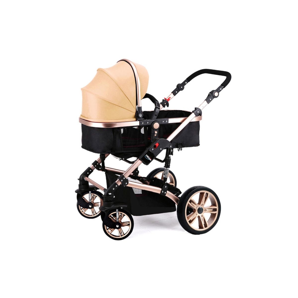 مجموعة عربة الأطفال وحقيبة الحفاضات تيكنوم كاكي 3 في 1