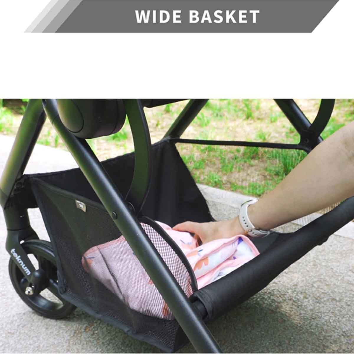 Teknum Khaki Stroll-1 Reversible Travel Stroller Toddler, 0-2 Years