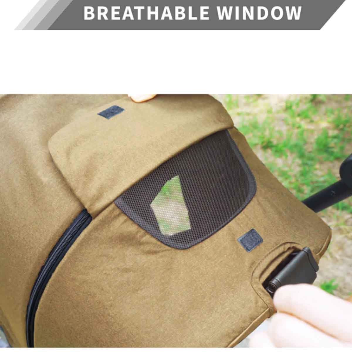 Teknum Khaki Stroll-1 Reversible Travel Stroller Toddler, 0-2 Years