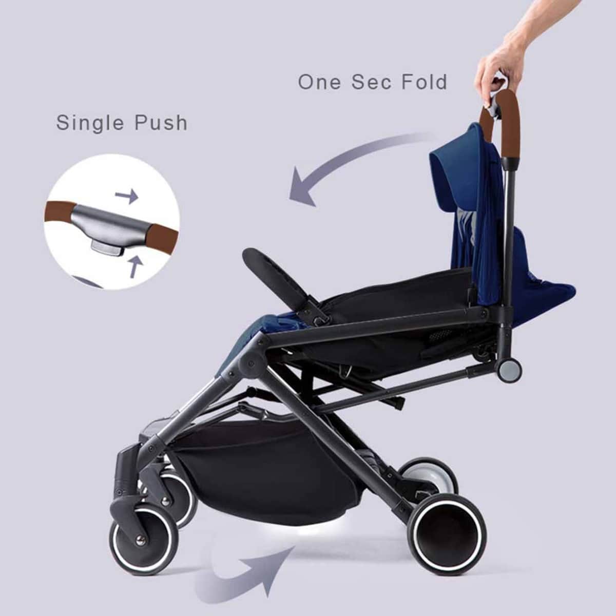 Teknum Navy Blue Travel Lite SLD Stroller