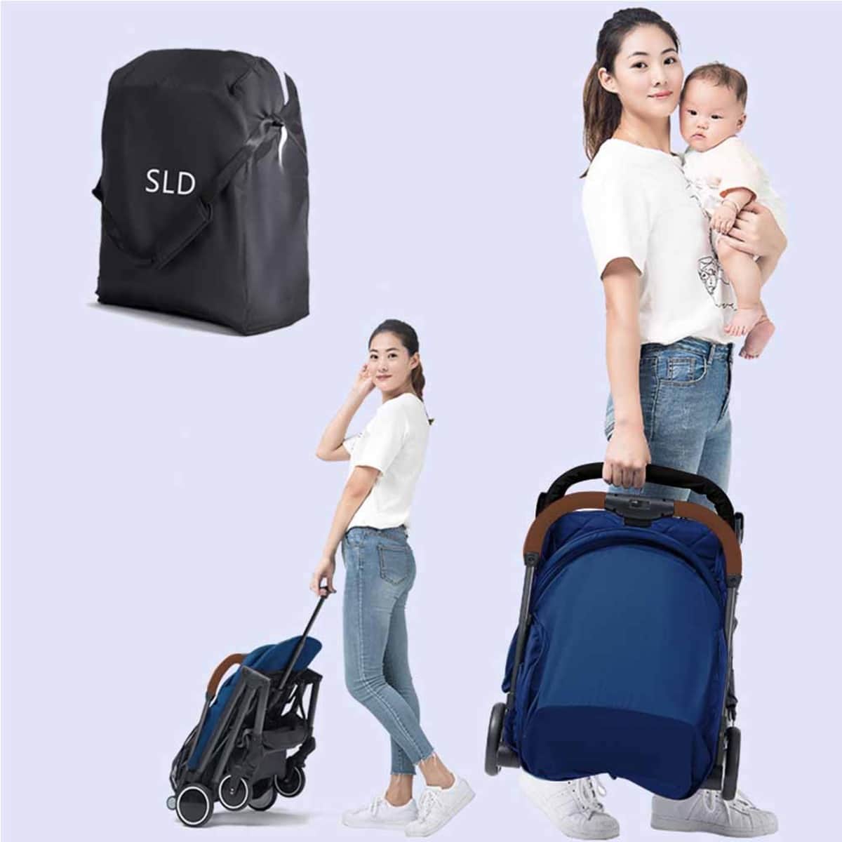 Teknum Navy Blue Travel Lite SLD Stroller