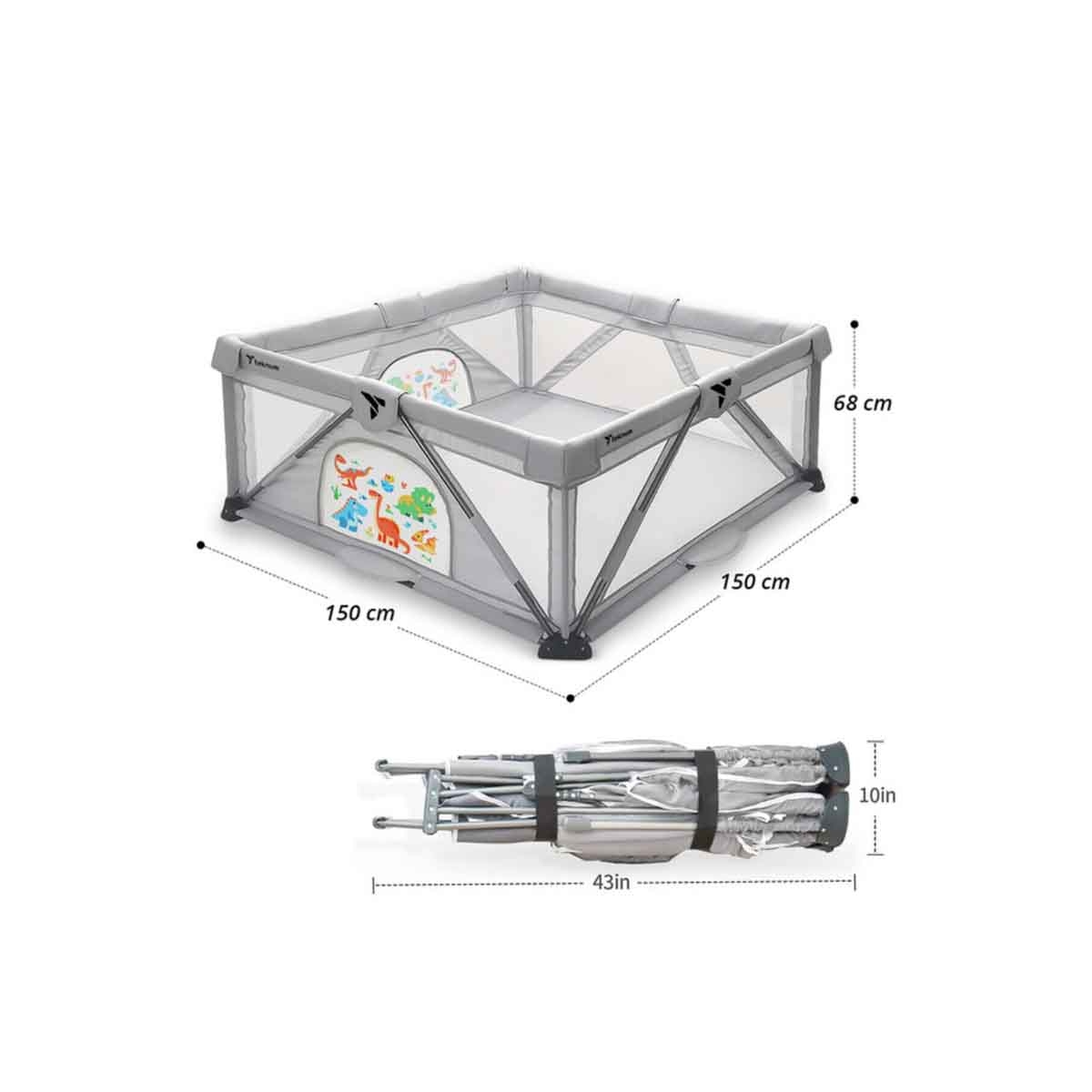 Teknum One Minute Fold Unfold Playpen Toddler, 0-2 Years
