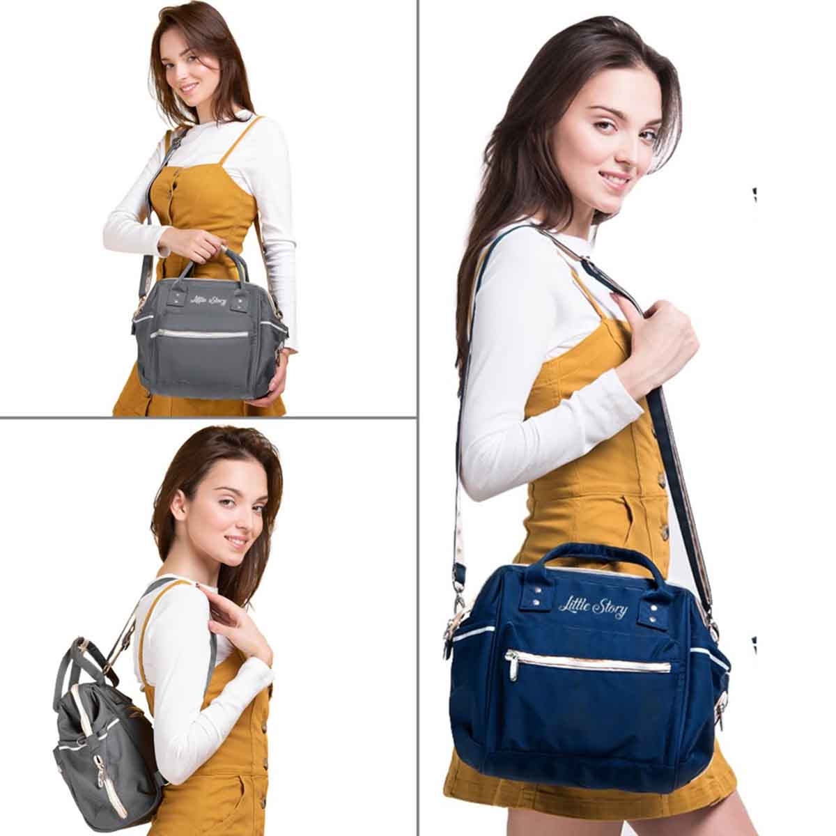 Teknum Pack and Go Foldable Car Seat with Ace Diaper Bag Toddler, 0-2 Years, Pack of 2