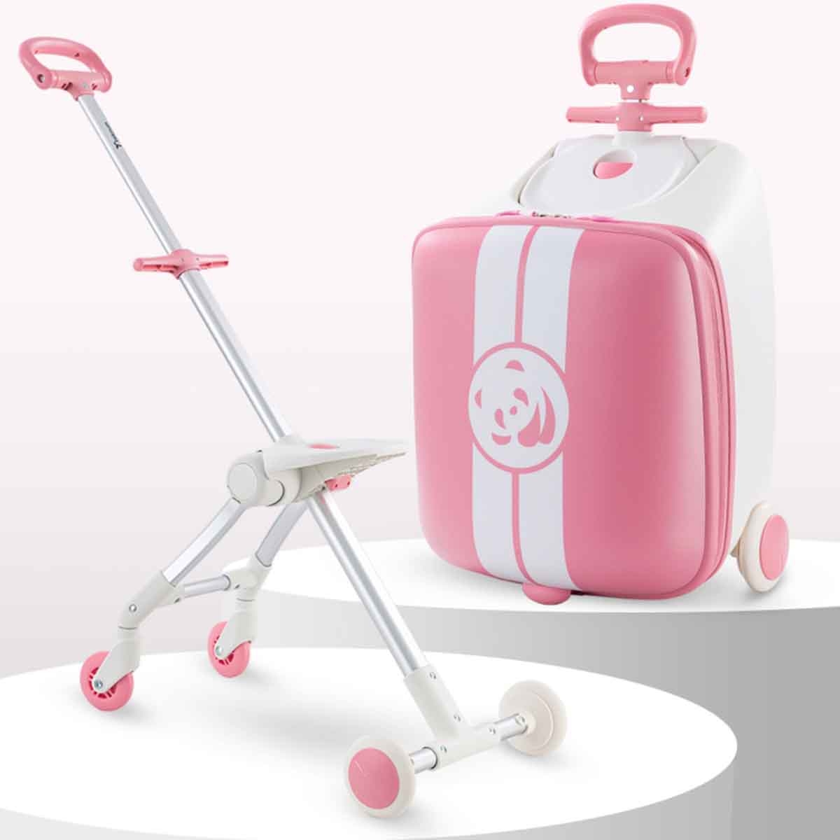Teknum Panda 3-in-1 Ride-On Suitcase Toddler, 0-2 Years