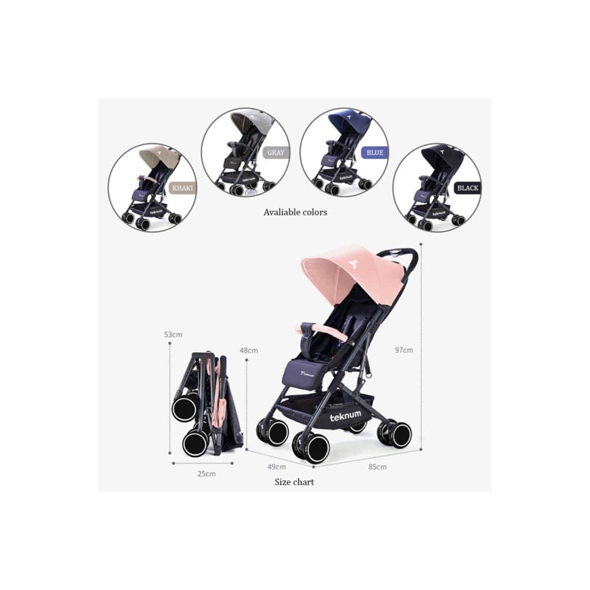 Teknum Yoga Lite Stroller Toddler, 0-2 Years