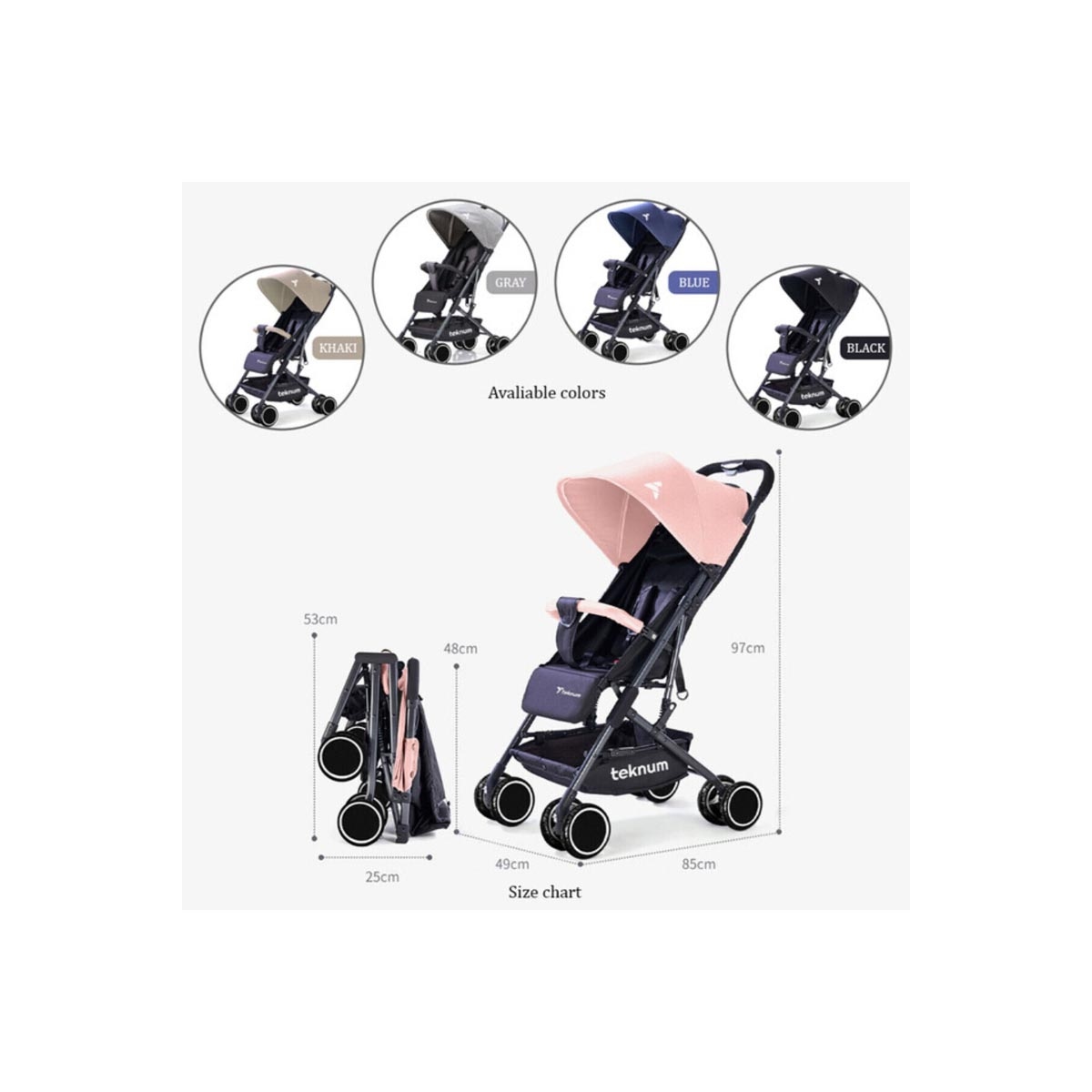 Teknum Yoga Lite Stroller Toddler, 0-2 Years