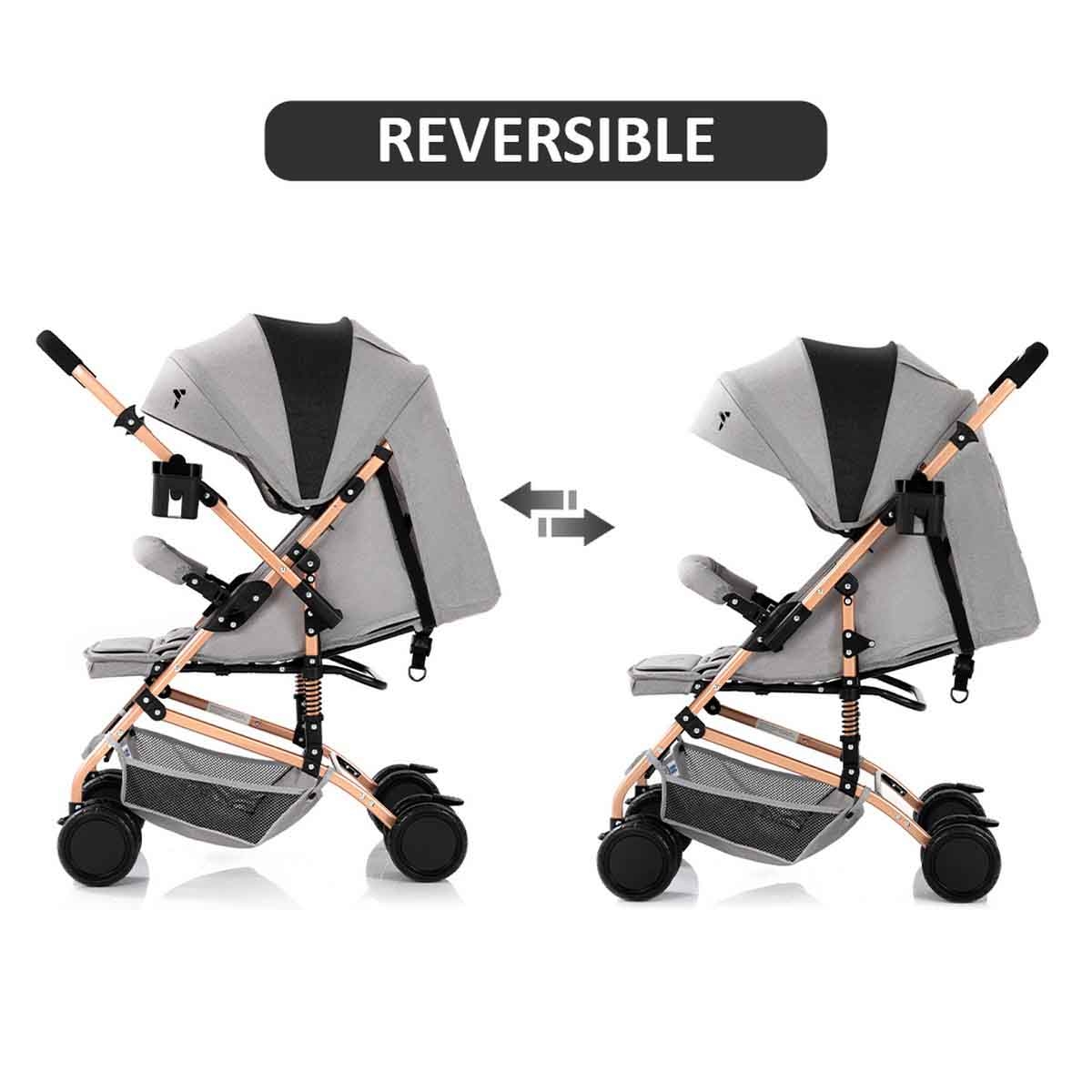 Teknum Reversible Trip Stroller with Ace Diaper Bag Toddler, 0-2 Years