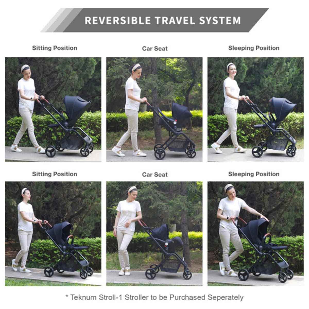Teknum Black Stroll-1 Baby Car Seat Toddler, 0-2 Years