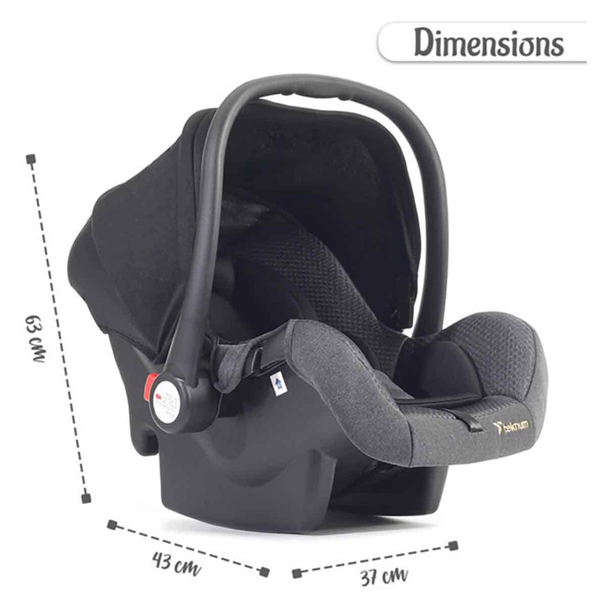 Teknum Black Stroll-1 Baby Car Seat Toddler, 0-2 Years